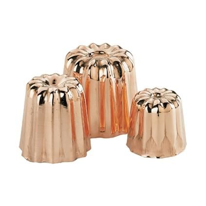 Forma na cannelé 3,5 cm, měď, de Buyer
