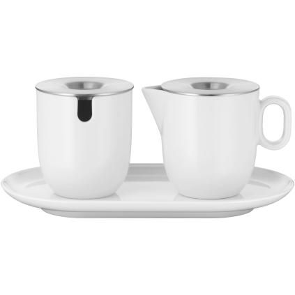 Sada cukřenky a mléčenky BARISTA, sada 2 ks, bílá, WMF