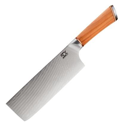 Nůž na zeleninu SOK OLIVE SUNSHINE DAMASCUS 17 cm, Dellinger