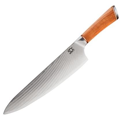 Kuchařský nůž SOK OLIVE SUNSHINE DAMASCUS 23 cm, Dellinger