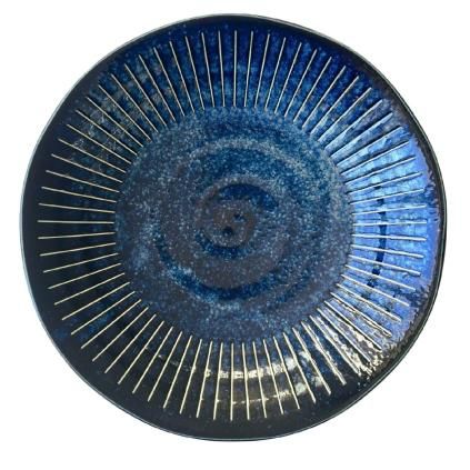 Jídelní miska RIDGED INDIGO 25 cm, MIJ