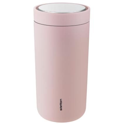 Termohrnek TO GO CLICK 400 ml, matná růžová, Stelton