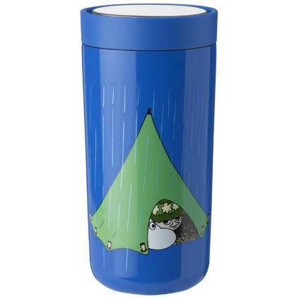 Termohrnek TO GO CLICK MOOMIN CAMPING 400 ml, modrá, Stelton
