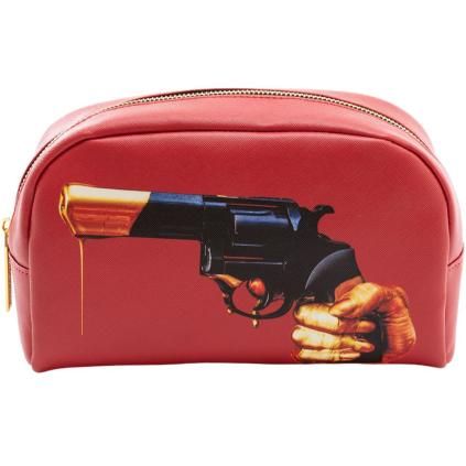Kosmetická taštička TOILETPAPER REVOLVER 23 x 13 cm, červená, Seletti