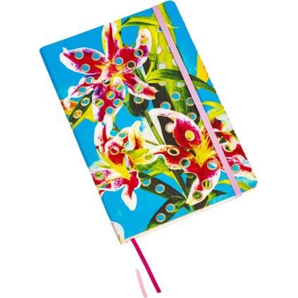 Zápisník TOILETPAPER FLOWERS 21 x 14 cm, modrá, Seletti