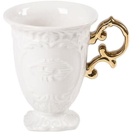 Hrnek I-WARES 11,5 cm, zlatá, Seletti