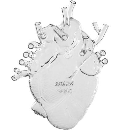Váza LOVE IN BLOOM 25 cm, skleněná, Seletti