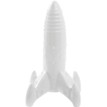 Dekorační figurka MEMORABILIA MY SPACESHIP 27 cm, bílá, porcelán, Seletti