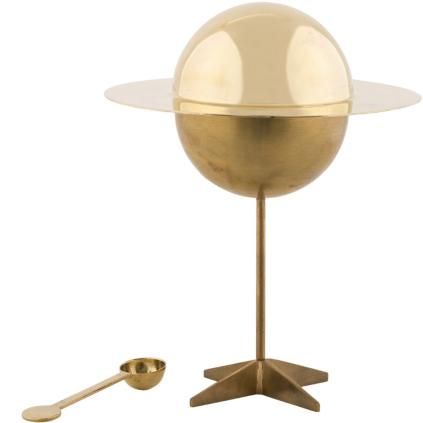 Cukřenka COSMIC DINER LUNAR 26 cm, mosazná, Seletti
