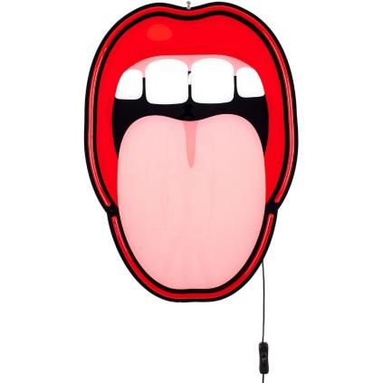 Nástěnné dekorační světlo JOB-BLOW TONGUE 58 cm, LED, Seletti