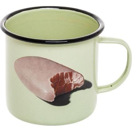 Hrnek smaltovaný TOILETPAPER SOAP 10 cm, zelená, Seletti