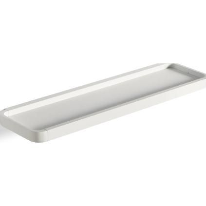 Koupelnová polička RIM 44 cm, bílá, hliník, Zone Denmark