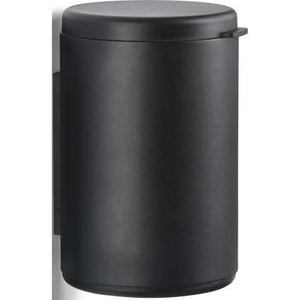 Koupelnový odpadkový koš RIM 3,3 l, nástěnný, černá, hliník, Zone Denmark