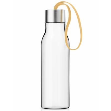 Láhev na vodu 500 ml, zlatavě pískový řemínek, plast, Eva Solo