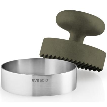 Lis na hamburgery GREEN TOOL 9 cm, zelená, nerezová ocel / plast, Eva Solo