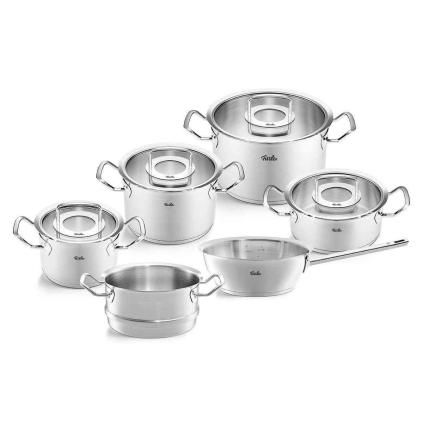 Sada hrnců ORIGINAL PROFI , sada 6 ks, stříbrná, nerezová ocel, Fissler