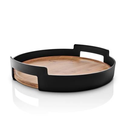 Servírovací tác NORDIC KITCHEN 35 cm, černá, plast/bambus, Eva Solo
