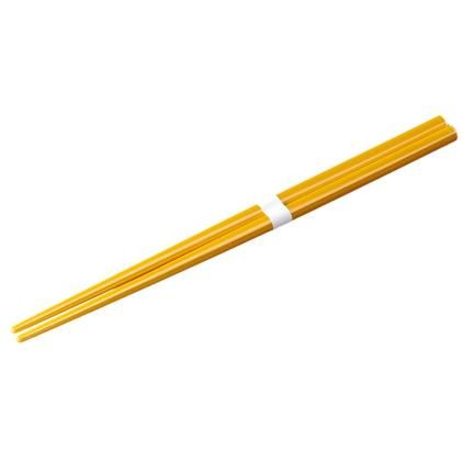 Jídelní hůlky 22,5 cm, zlatá / bílá, bambus, MIJ