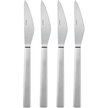 Steakový nůž MAYA 2000, sada 4 ks, stříbrná, nerezová ocel, Stelton