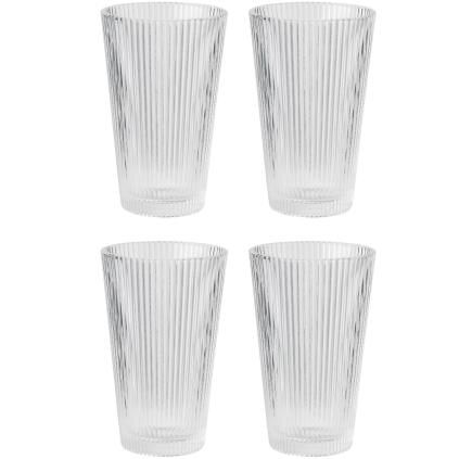 Sklenice na long drink PILASTRO 350 ml, sada 4 ks, čirá, Stelton