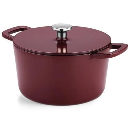 Hrnec MOMENTS 20 cm, vínově červená, litina, Fissler