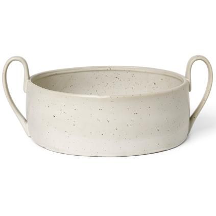 Mísa na ovoce FLOW 32 cm, bílá, kamenina, ferm LIVING