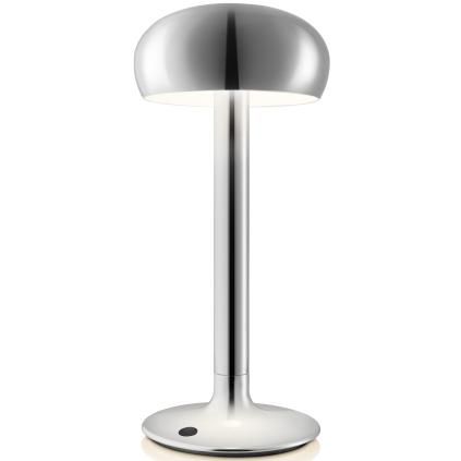 Přenosná stolní lampa EMENDO 29 cm, LED, chromová, Eva Solo