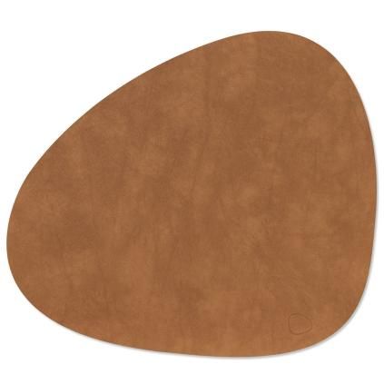 Prostírání CURVE NUPO 37 x 44 cm, přírodní, kůže, LIND DNA