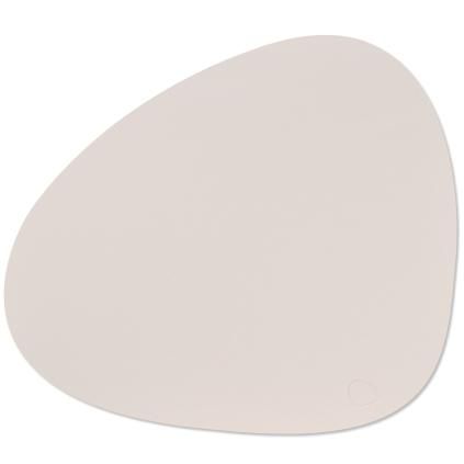 Prostírání CURVE NUPO 37 x 44 cm, tělová, kůže, LIND DNA
