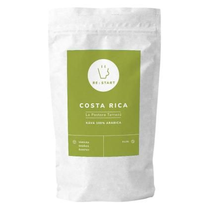 Zrnková káva COSTA RICA - LA PASTORA TARRAZÚ 250 g, RE:START