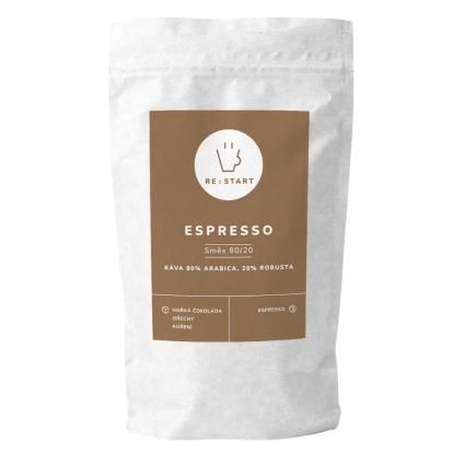 Zrnková káva ESPRESSO 80/20 1 kg, RE:START