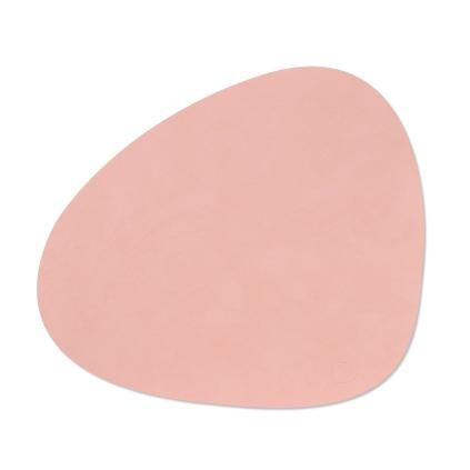 Prostírání CURVE NUPO 37 x 44 cm, růžová, kůže, LIND DNA