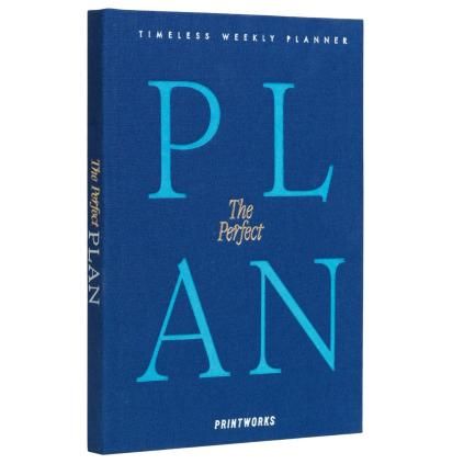 Plánovač THE PERFECT PLAN, modrá, Printworks