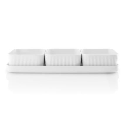 Sada na tapas LEGIO NOVA 37 cm, bílá, porcelán, Eva Solo