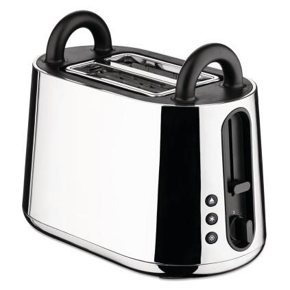 Topinkovač TORU 32 cm, stříbrná / černá, nerezová ocel, Alessi