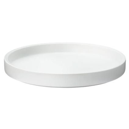 Dekorativní podnos SPICE-IT 24 cm, bílá, kamenina, RIG-TIG