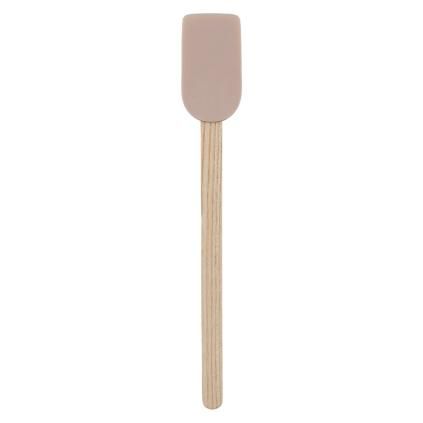 Kuchyňská stěrka EASY 24 cm, hnědá, dřevo / silikon, RIG-TIG