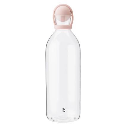 Karafa na vodu COOL-IT 1,5 l, růžová, sklo, RIG-TIG