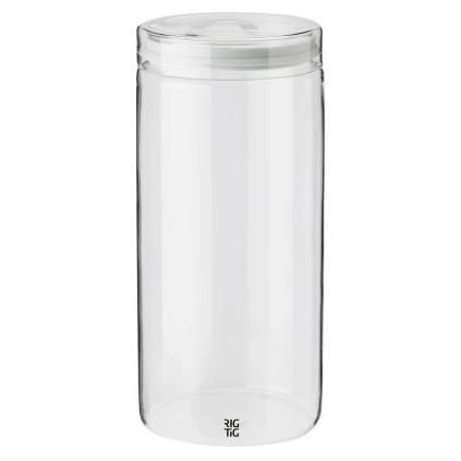 Dóza na potraviny STORE-IT 1,5 l, světle šedá, sklo, RIG-TIG