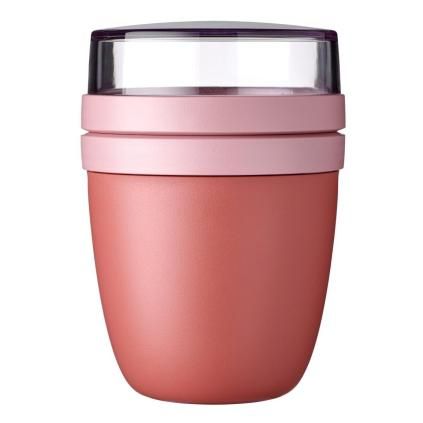Obědový box ELLIPSE 500 + 200 ml, sytá mauve, plast, Mepal