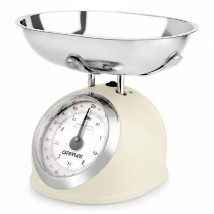 Mechanická kuchyňská váha ASKA 22 cm, slonová kost, G3Ferrari