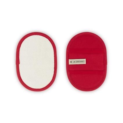 Chňapka na hrnec 17,5 x 12 cm, sada 2 ks, CERISE, bavlna, Le Creuset