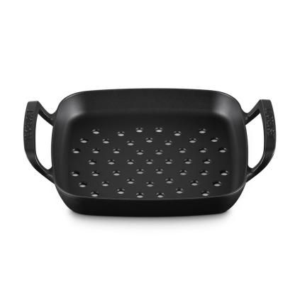 Venkovní grilovací koš BBQ 30 cm, černá, litina, Le Creuset