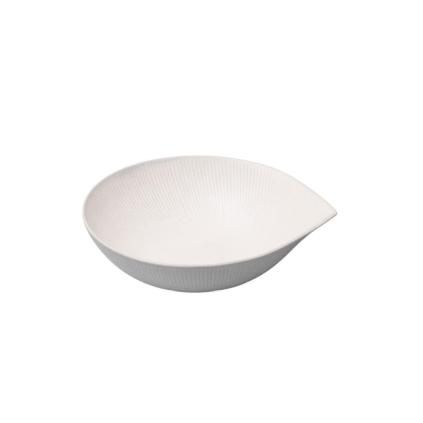 Jídelní mísa SNOW LEAF 24 cm, 900 ml, bílá, keramika, MIJ