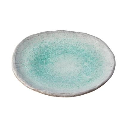 Jídelní talíř AQUA SPLASH 25 cm, modrá, keramika, MIJ