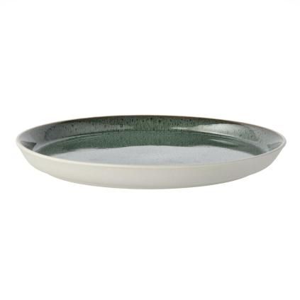 Jídelní talíř GASTRO 27 cm, bílá / zelená, kamenina, Bitz