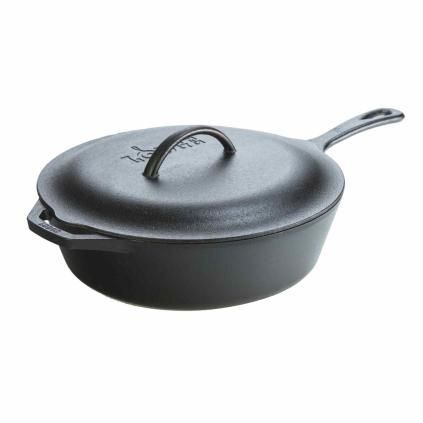 Hluboká pánev 30 cm, s poklicí, litina, Lodge