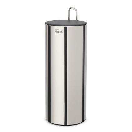Zásobník na toaletní papír EASYSTORE LUXE 70593 41 cm, stříbrná, nerezová ocel, Joseph Joseph