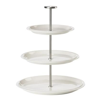 Etažér EAU 24 cm, bílá, porcelán, Zone Denmark