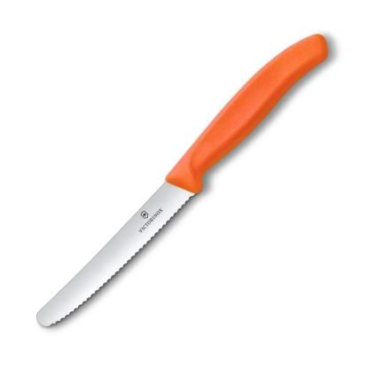 Nůž na rajčata SWISS CLASSIC 11 cm, oranžová, plast, Victorinox